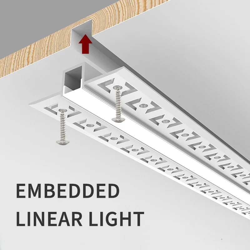 How to install linear LED lights on ceiling?